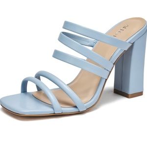 NWOT baby blue heels, 8.5